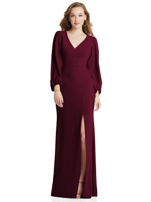 Dessy Collection 3083 Long Sleeve Modest Bridesmaid Gown
