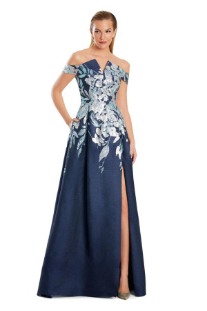 Alexander by Daymor 3097 Off Shoulder A-Line Gown