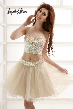 Angela and Alison 31003 Short Two Piece Party Dress