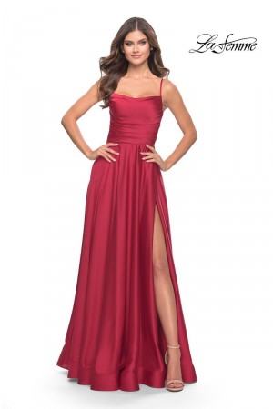 La Femme 31105 Strappy Back Prom Dress
