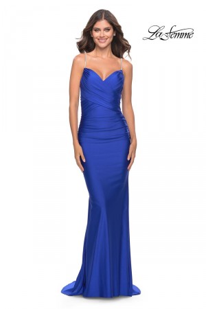 La Femme 31109 Beaded Strap Prom Dress
