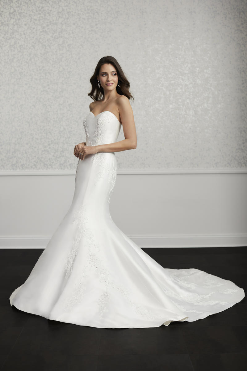 mikado fishtail wedding dress