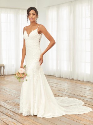 Adrianna Papell Platinum 31246 Fit and Flare Lace Gown
