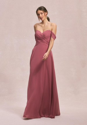 Morilee 31248 Ruched Off Shoulder Bridesmaid Dress