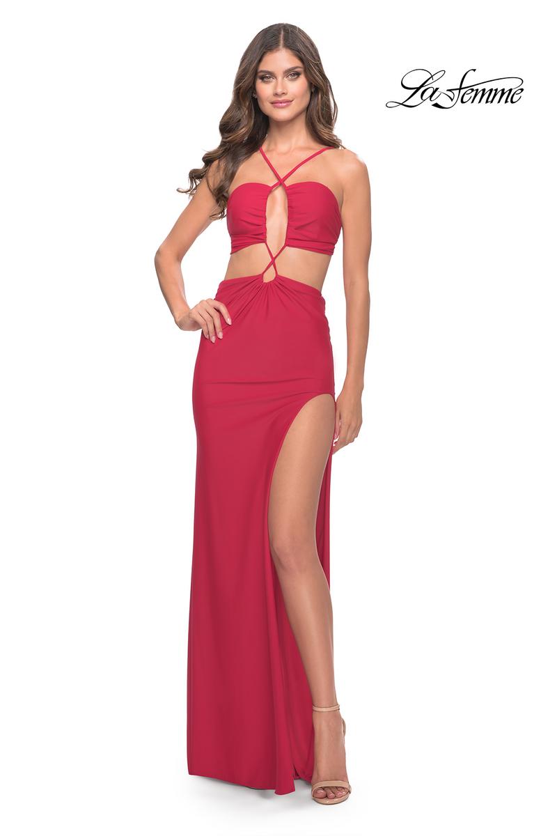 La Femme 31293 Open Front 2 Piece Prom Dress