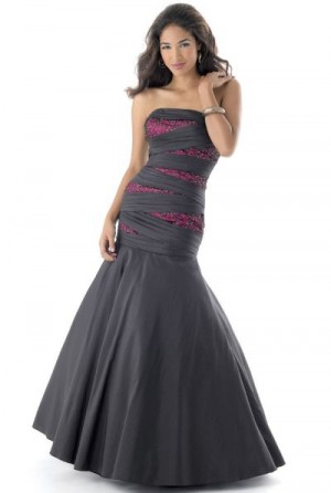 Mystique Taffeta and Sequin Tulle Mermaid Prom Dress 3148