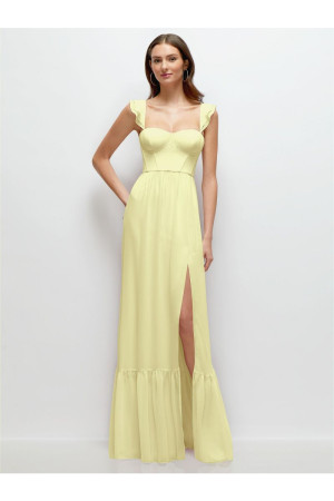 Dessy Collection 3158 Ruffle Strap Bridesmaid Dress