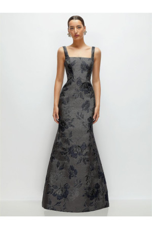 Dessy Collection 3174NGM Noir Metallic Bridesmaid Gown