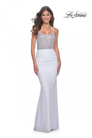 La Femme 31989 Hot Stone Bodice Prom Dress