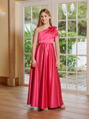 Christina Wu 32215 Bow One Shoulder Mini Maids Dress