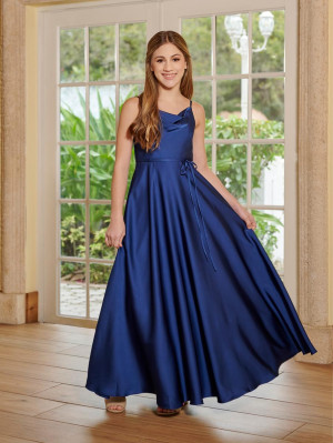 Christina Wu 32222 Modern Draped Neck Mini Maids Dress