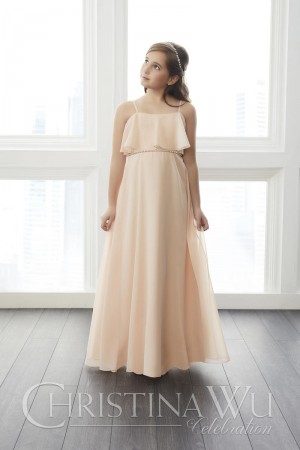 Christina Wu 32753 Mini Maids Dress with Flounce