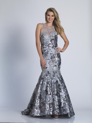 Dave and Johnny 3333 Floral Mermaid Dress