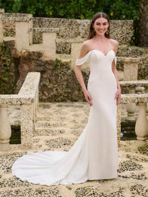 Christina Wu 34003 Off Shoulder Destination Wedding Gown