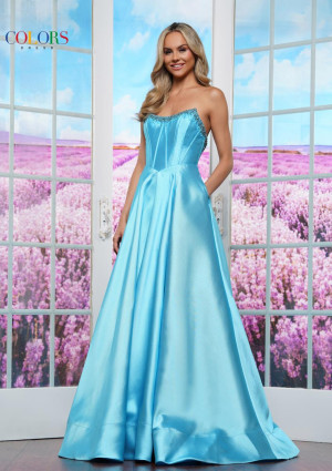 Colors Dress 3478 Sleek Mikado A-Line Prom Dress