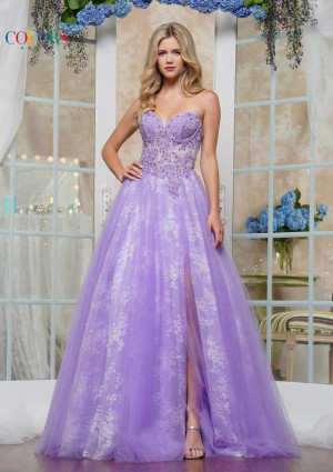 Colors Dress 3481 Shimmering Lace Tulle Prom Dress