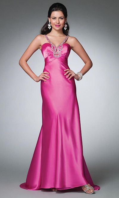 Alfred Angelo Prom Dress with Beading and Keyhole 3504: French Novelty
