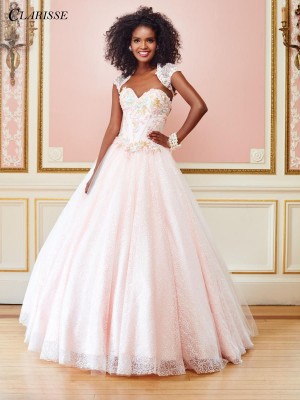 Clarisse 3505 Floral Ball Gown with Bolero