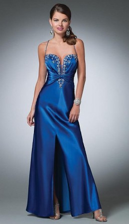 Alfred Angelo Plunging V Neck Prom Dress 3510