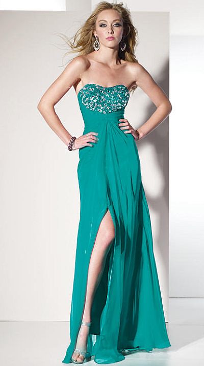BDazzle Silky Chiffon Flowing Prom Dress 35455 by Alyce Designs: French ...