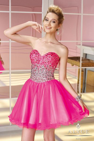 Alyce Sweet Sixteen 3588 Short Party Dress: French Novelty