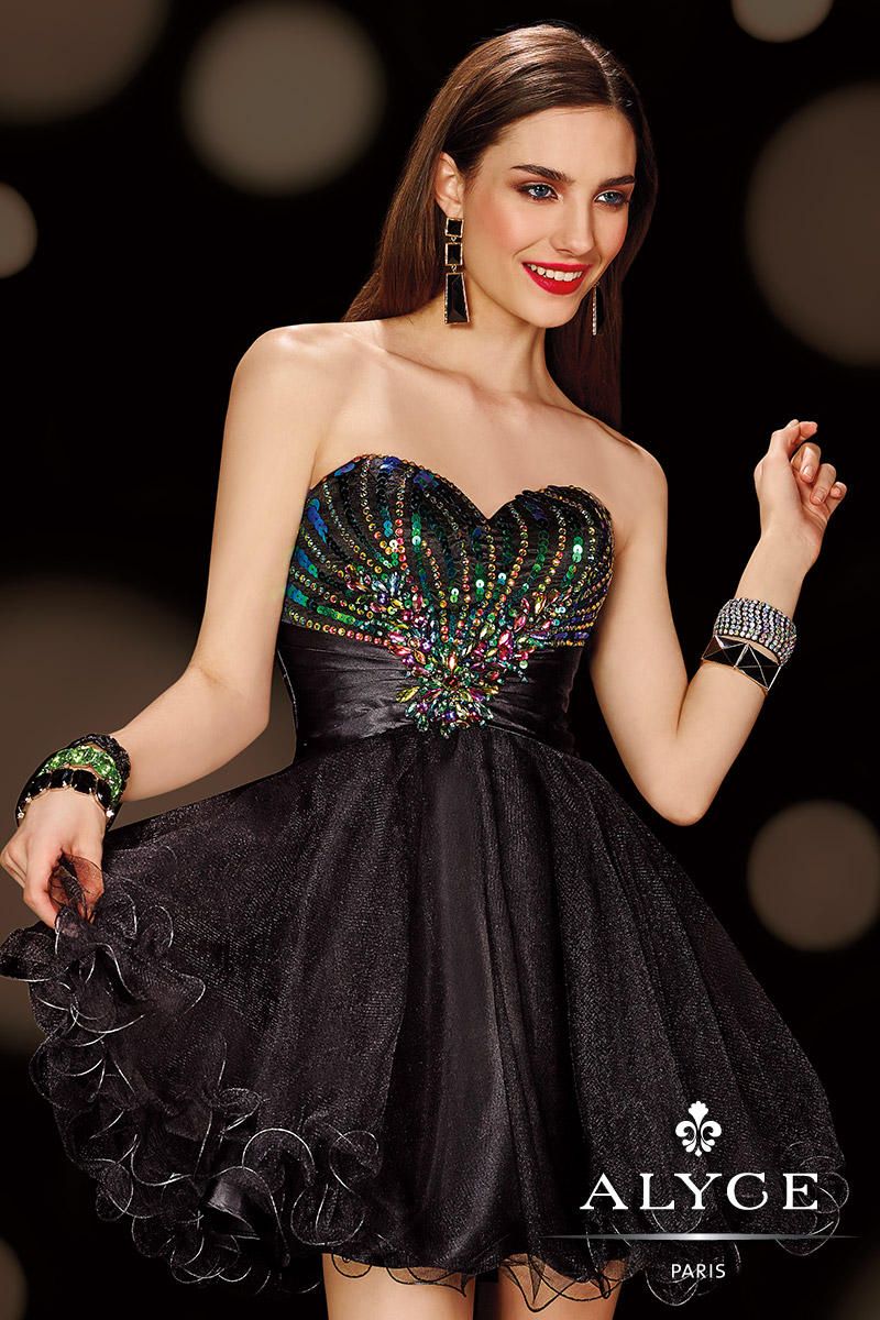 shining shimmering cocktail dress