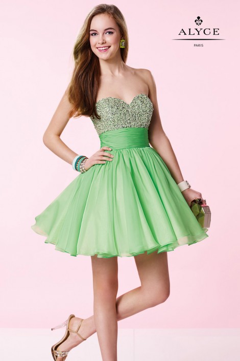 Alyce Prom Sequin Short Dress