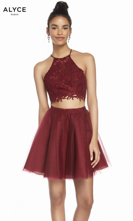 short 2 piece homecoming dresses
