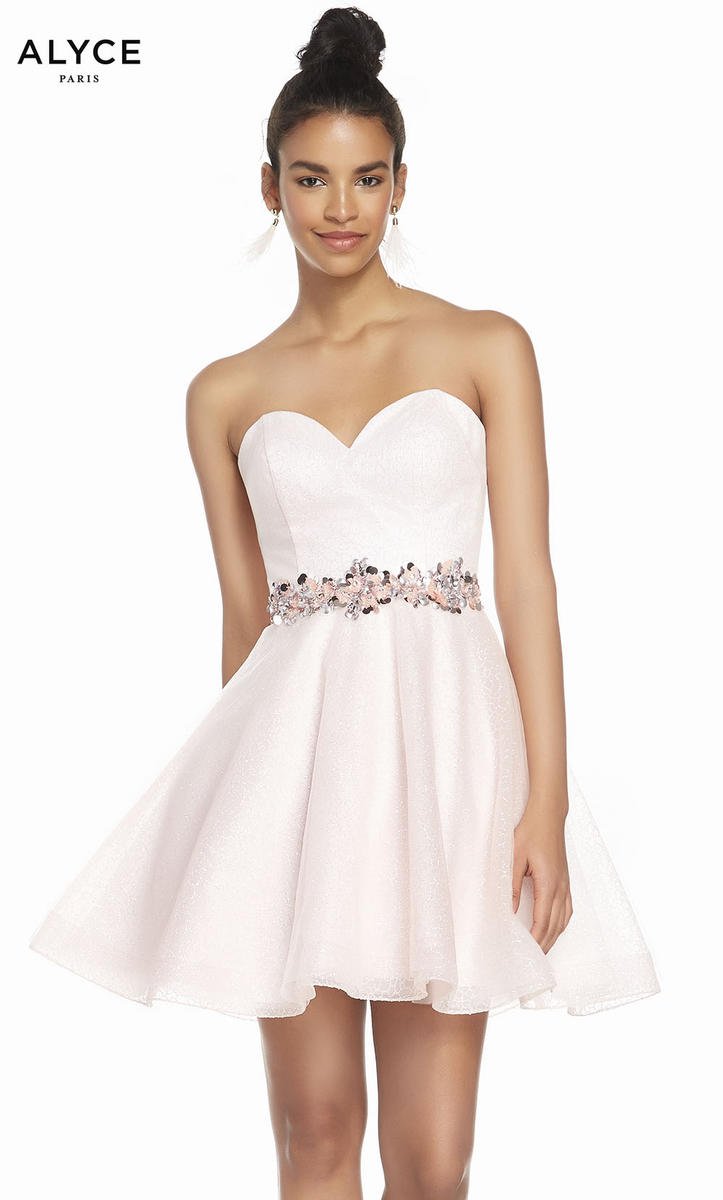 Alyce Paris 3856 Sparkle Tulle Short Party Dress French Novelty