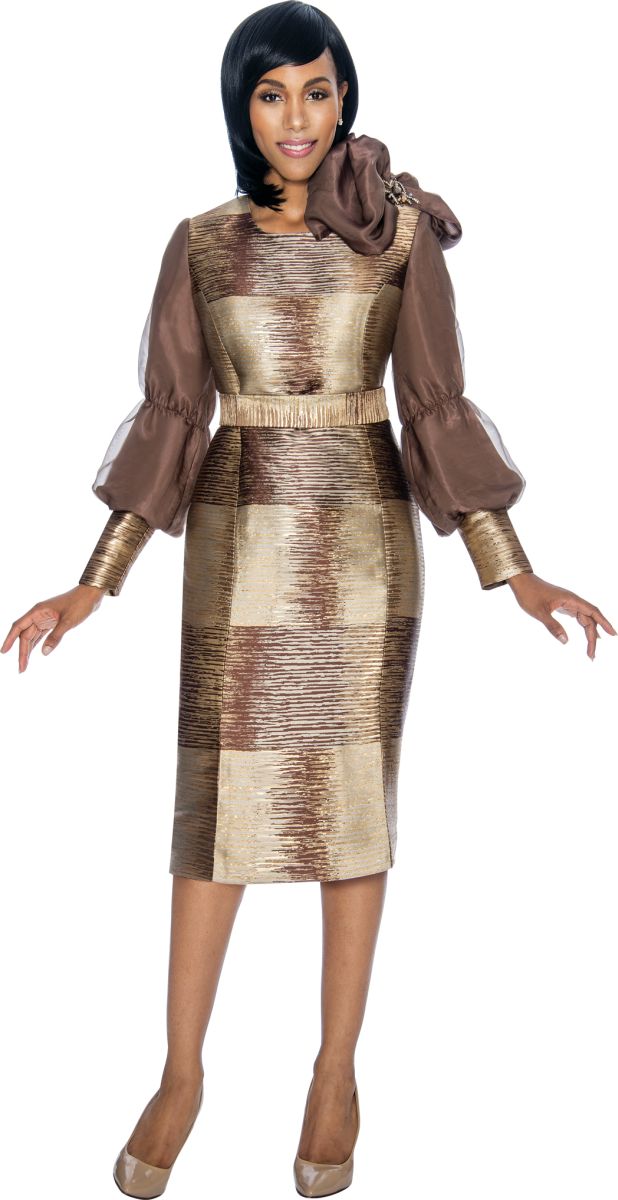 Susanna 3862 Ladies Long Sleeve Church Dress French Novelty