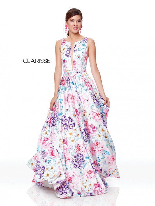 colorful floral dress