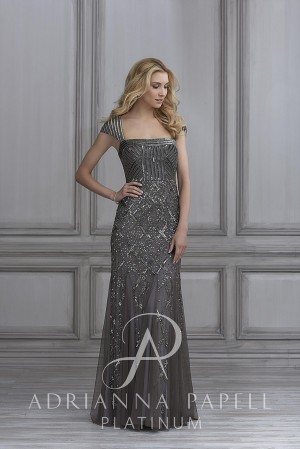 Adrianna Papell Platinum 40103 Sparkling Bridesmaid Dress
