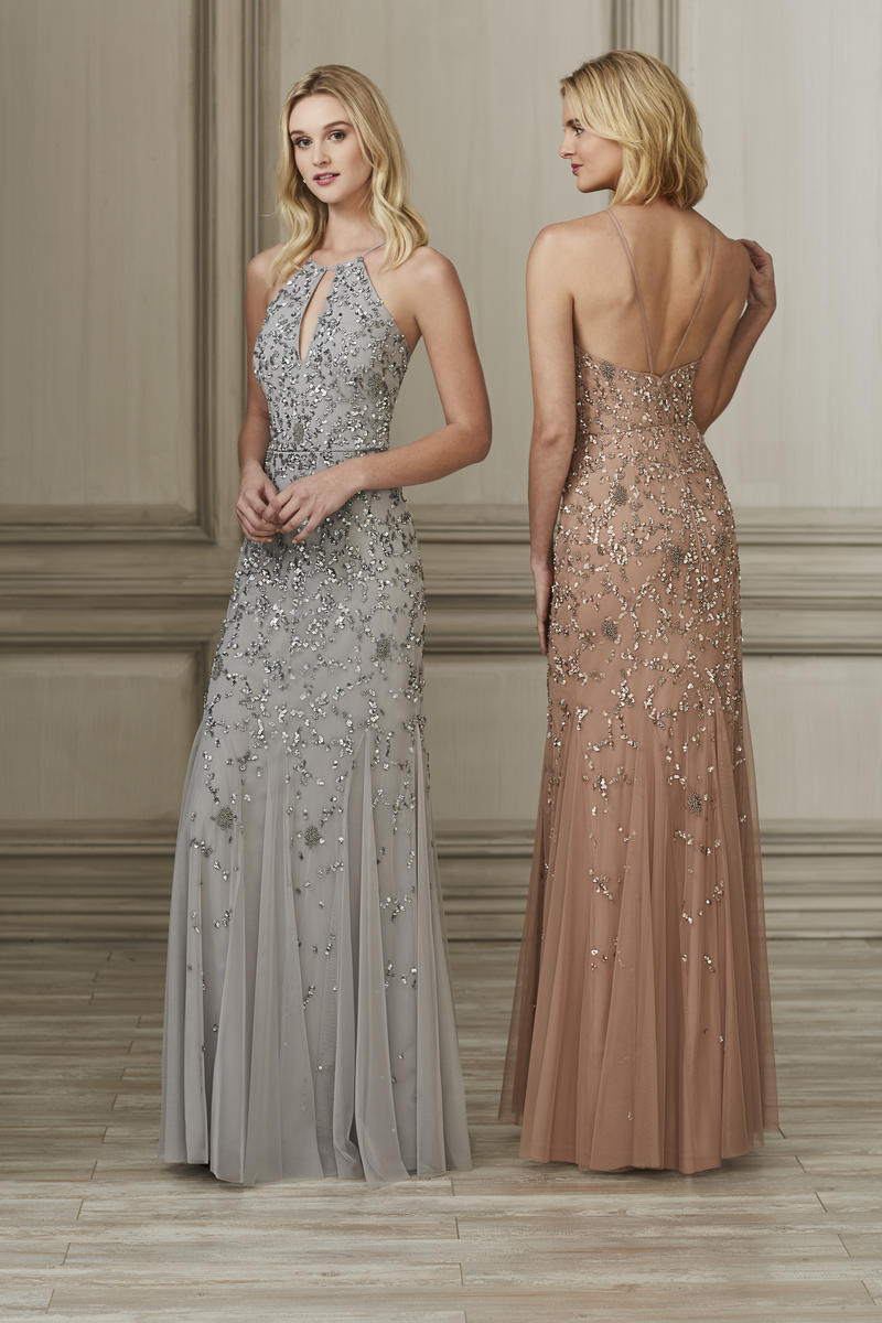 adrianna papell beaded bridesmaid dress