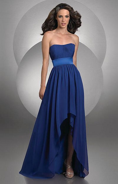 Bari Jay High Low Chiffon Bridesmaid Dress 402 French Novelty Bari Jay High Low Chiffon Bridesmaid Dress 402