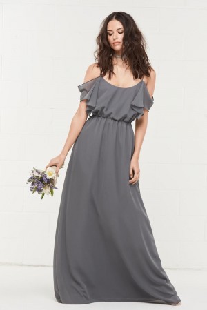 Wtoo 402 Romantic Flutter Sleeve Bridesmaid Dress