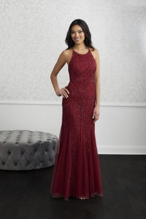 Adrianna Papell Platinum 40226 Lace Up Back Gown