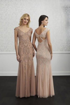 Adrianna Papell Platinum 40229 Cut Out Back Gown