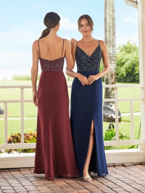Adrianna Papell Platinum 40347 Fitted Chiffon Gown