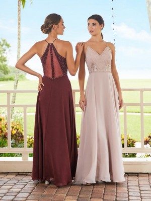 Adrianna Papell Platinum 40348 Modern Sheer Back Gown