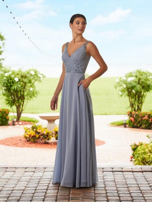 Adrianna Papell Platinum 40350 Beaded Gown with Pockets