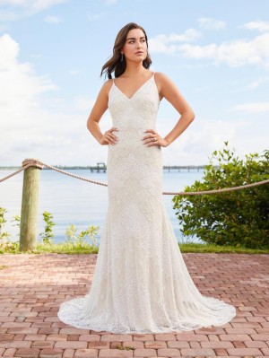 Adrianna Papell 40359 Sensual Informal Wedding Gown