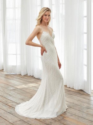 Adrianna Papell 40402 Empire Destination Wedding Dress