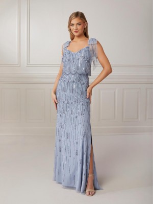 Adrianna Papell Platinum 40425 Flattering Popover Gown