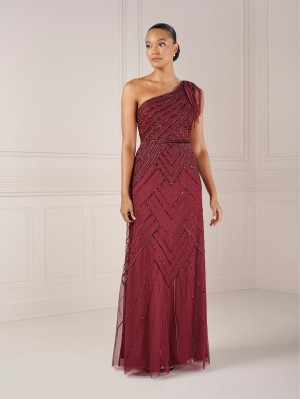 Adrianna Papell 40432 Exquisite One Shoulder Gown