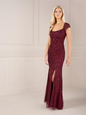 Adrianna Papell Platinum 40433 Stunning Cut Out Back Gown