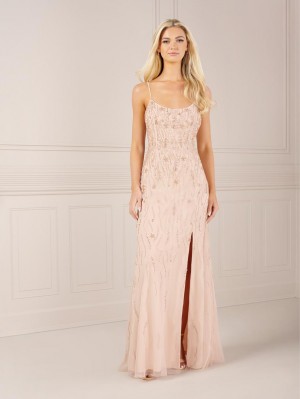 Adrianna Papell Platinum 40439D Scoop Neck Gown