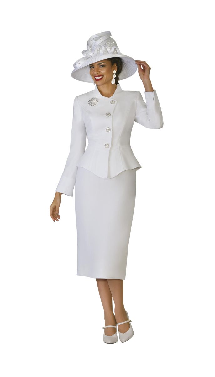 white church suits for ladies