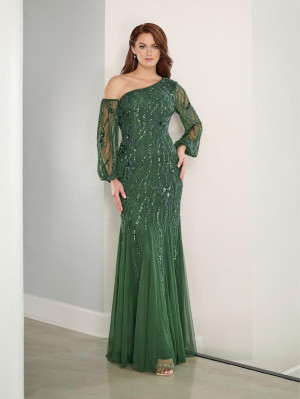 Adrianna Papell Platinum 40464 One Removable Sleeve Gown