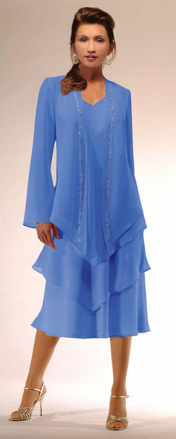 Plus Size Mother of the Bride Dresses Tea Length