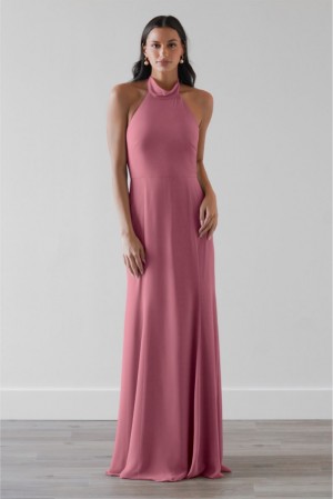 Wtoo Bruna 419 High Neck Halter Bridesmaid Dress